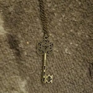 Steampunk key necklace